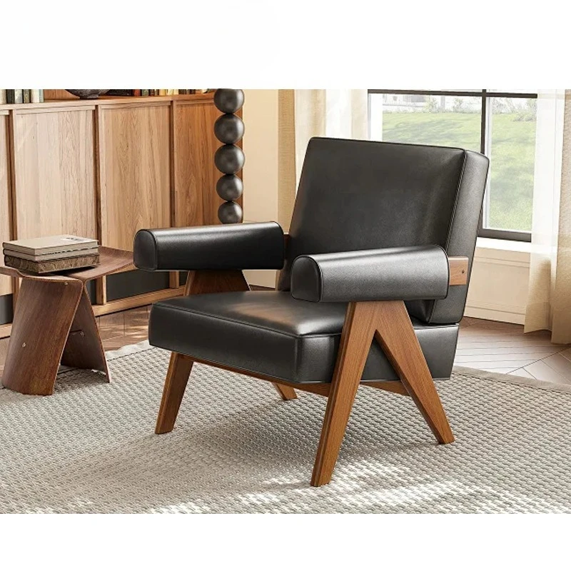 Leather sofa chair, high-end leather hotel sofa chair
Leather sofa chair, high-end leather hotel sofa chair