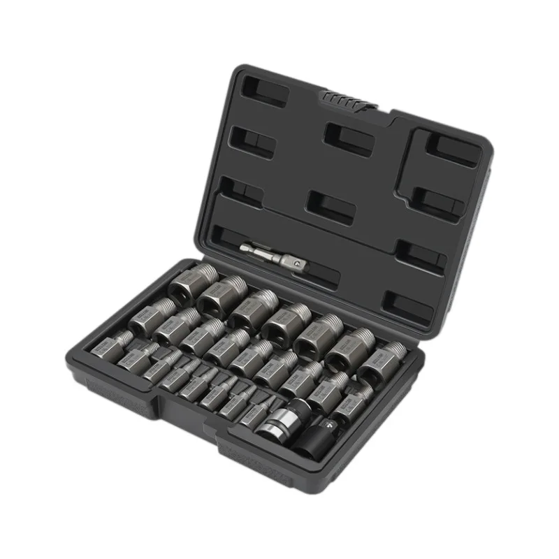 27Pcs Broken Screw Extractor Set High Hardness Damaged Bolt Nut Remover Tool for Rust Fastener Removal Repair Work
27Pcs Broken Screw Extractor Set High Hardness Damaged Bolt Nut Remover Tool for Rust Fastener Removal Repair Work