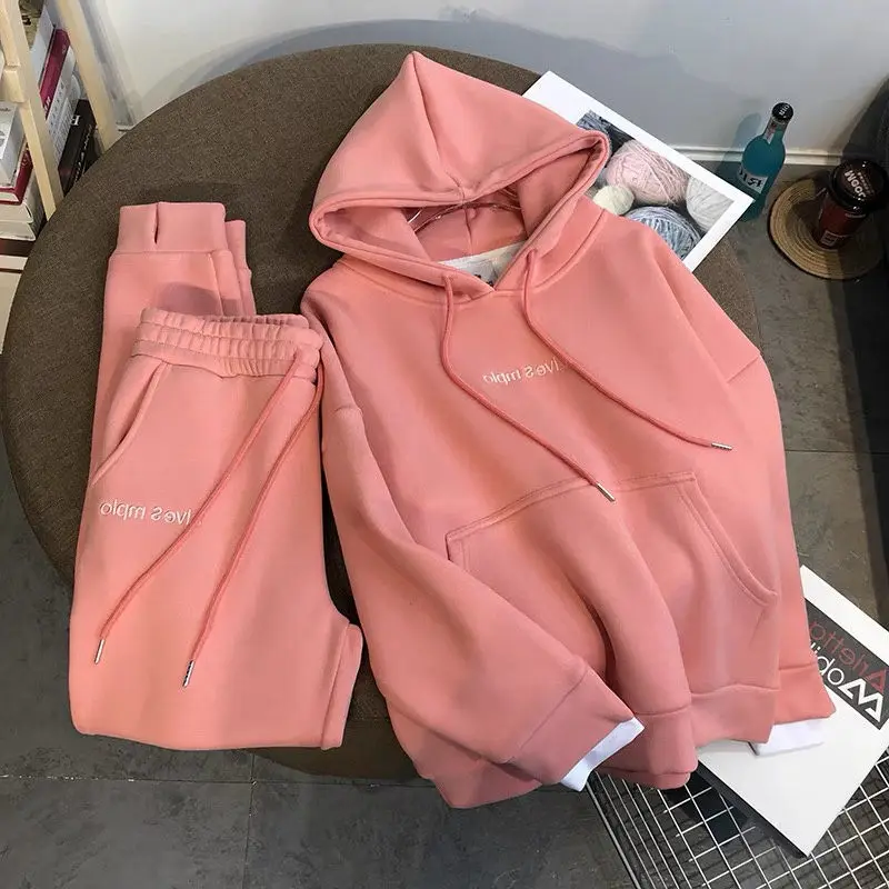 Large Size Women's Suit Women's New Spring and Autumn Sports and Leisure Sweater Two-piece Women's Pants Suit
Large Size Women's Suit Women's New Spring and Autumn Sports and Leisure Sweater Two-piece Women's Pants Suit
