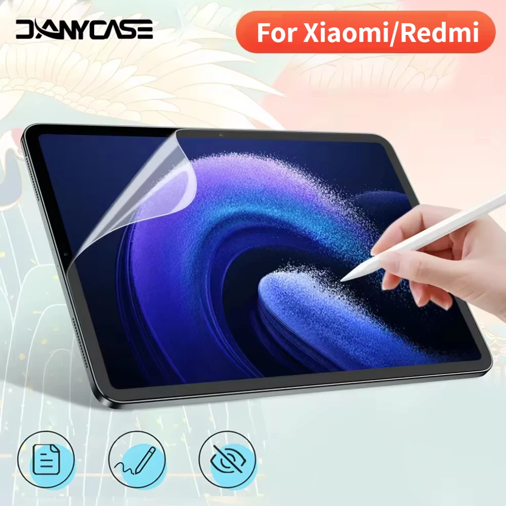 2 шт. для Xiaomi Pad 6S Pro защитные пленки для экрана, бумажная пленка для Mi Pad 6/5/7 Pro 11in Redmi Pad 10,61, матовая ПЭТ-краска, запись
2 шт. для Xiaomi Pad 6S Pro защитные пленки для экрана, бумажная пленка для Mi Pad 6/5/7 Pro 11in Redmi Pad 10,61, матовая ПЭТ-краска, запись