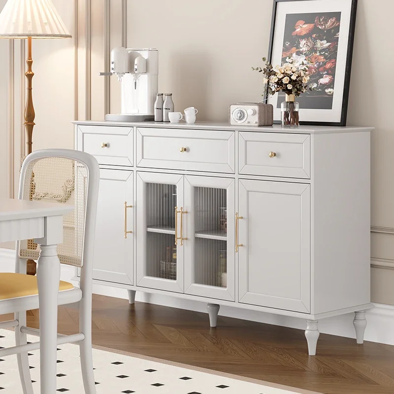 Medieval solid wood short dining side locker living room integrated against the wall
Medieval solid wood short dining side locker living room integrated against the wall