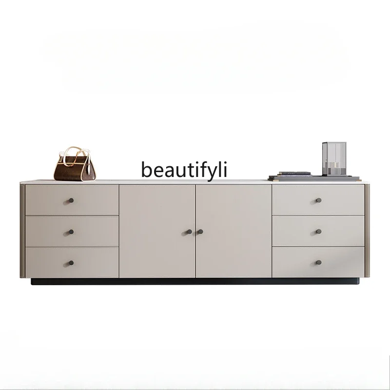Minimal high TV cabinet modern living room small apartment locker bedroom storage side cabinet
Minimal high TV cabinet modern living room small apartment locker bedroom storage side cabinet