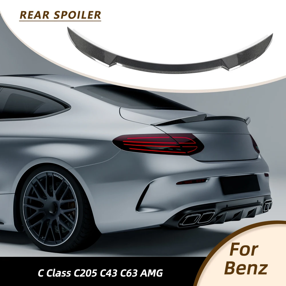 Car Rear Trunk Racing Spoiler for Mercedes Benz C Class C205 Coupe 2016-2023 Car Rear Boot Lid Highkick Wing Lip Carbon Fiber
Car Rear Trunk Racing Spoiler for Mercedes Benz C Class C205 Coupe 2016-2023 Car Rear Boot Lid Highkick Wing Lip Carbon Fiber
