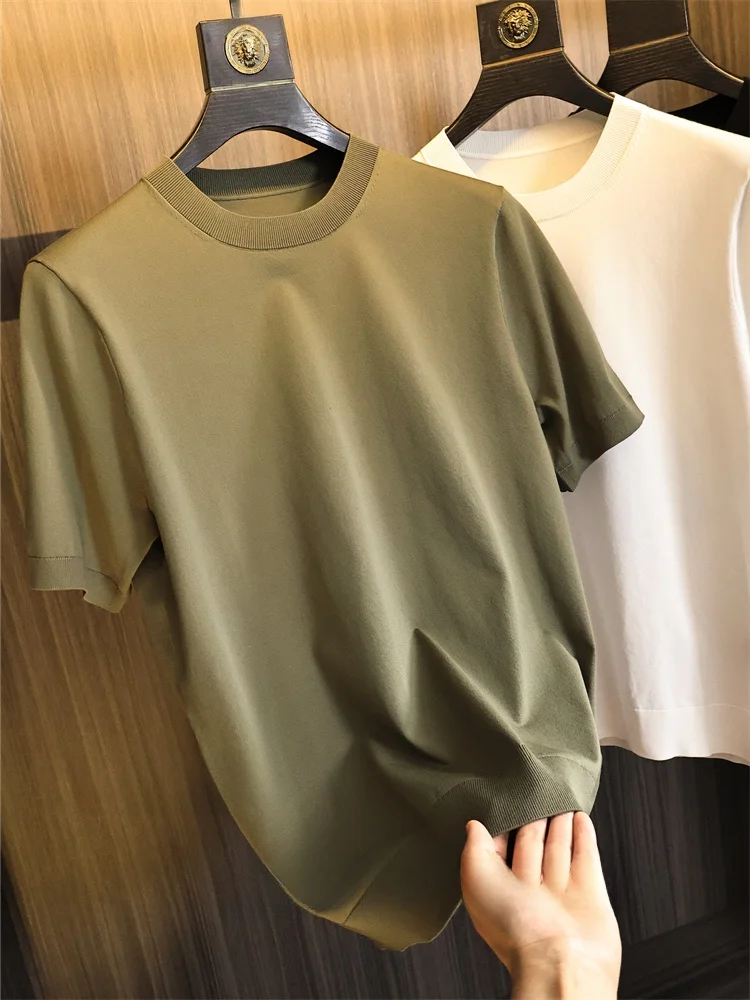 Feen Men's round Ne ort Sve T-irt Breathable Knitted Summer New Sle Comfortable Modern Casual Top for All Ages
Feen Men's round Ne ort Sve T-irt Breathable Knitted Summer New Sle Comfortable Modern Casual Top for All Ages