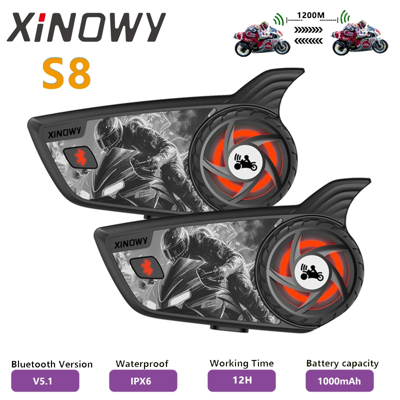 XINOWY новый летний S8 мотоцикл 2 гонщика 1200 м Bluetooth шлем домофон FM-радио пылезащитный водонепроницаемый коммуникатор переговорный телефон
XINOWY новый летний S8 мотоцикл 2 гонщика 1200 м Bluetooth шлем домофон FM-радио пылезащитный водонепроницаемый коммуникатор переговорный телефон