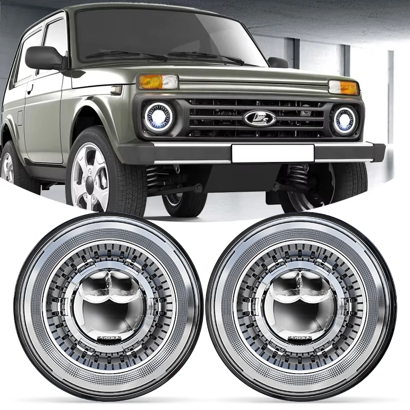 for Nissan Patrol Y60 Hummer H1&H2 Lada 4X4 7 Inch Led Headlight DRL Turn Signal Light For Wrangler JK Suzuki Samurai Headlamp
for Nissan Patrol Y60 Hummer H1&H2 Lada 4X4 7 Inch Led Headlight DRL Turn Signal Light For Wrangler JK Suzuki Samurai Headlamp