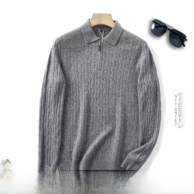 Elegant Men's Knitted Woolen Sweater 100% Pure Wool Collar Inner Wear Warm Casual Style Long Sleeve Daily Fashion
Elegant Men's Knitted Woolen Sweater 100% Pure Wool Collar Inner Wear Warm Casual Style Long Sleeve Daily Fashion