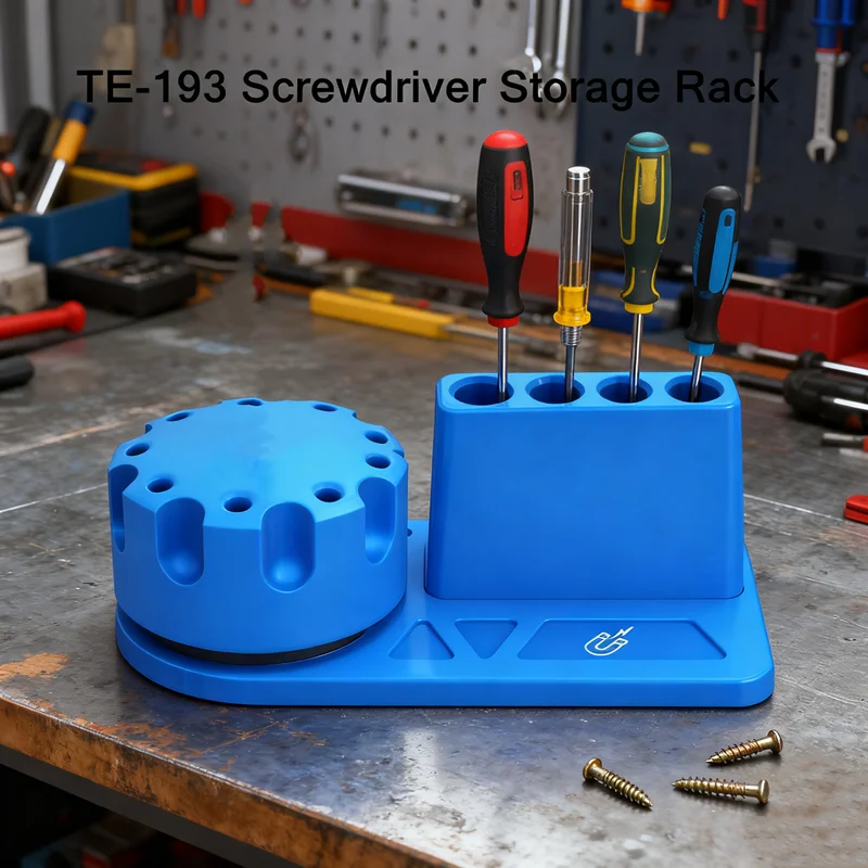 TE-193 Rotating Storage Rack Mobile Phone Repair Screwdriver Desktop Organizer 360 Degree Rotation Parts Box Magnetic Tool Box
TE-193 Rotating Storage Rack Mobile Phone Repair Screwdriver Desktop Organizer 360 Degree Rotation Parts Box Magnetic Tool Box