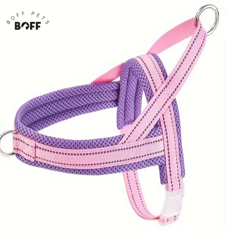 BOFFPETS Reflective Breathable Dog Harness with Saddle-Style Design Adjustable No Pull Pet Vest for Outdoor Walking Night Safe
BOFFPETS Reflective Breathable Dog Harness with Saddle-Style Design Adjustable No Pull Pet Vest for Outdoor Walking Night Safe