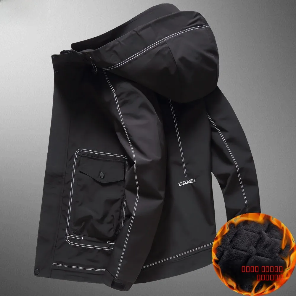 plus Size Men's Fce Lined Loose Thiened Autumn Winter Faionable Workwear Jaet with Hood Outerwear Coat for Big Sizes
plus Size Men's Fce Lined Loose Thiened Autumn Winter Faionable Workwear Jaet with Hood Outerwear Coat for Big Sizes