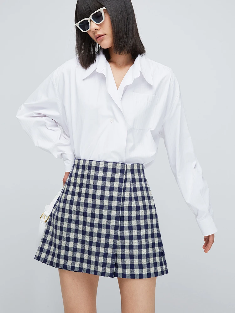 Cocoway Ultrafine Australian Wool Wrap Skirt Pants Blue White Plaid Suit Shorts Women's Commute Style Casual Business Wear
Cocoway Ultrafine Australian Wool Wrap Skirt Pants Blue White Plaid Suit Shorts Women's Commute Style Casual Business Wear