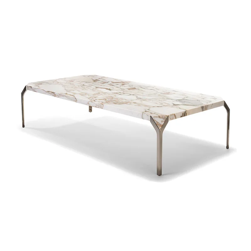 Italian light luxury marble Internet celebrity villa square coffee table side table combination
Italian light luxury marble Internet celebrity villa square coffee table side table combination