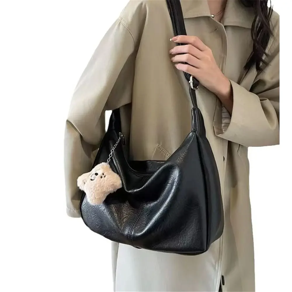 Trendy Slouchy Shoulder Bag for Women PU Leather Large Capacity Underarm Bag Retro Ladies Hobo Tote Bag
Trendy Slouchy Shoulder Bag for Women PU Leather Large Capacity Underarm Bag Retro Ladies Hobo Tote Bag