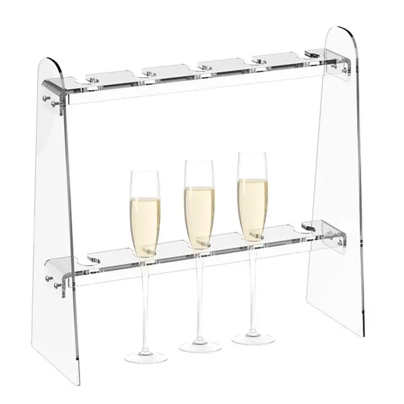 High quality Champagne hanger shelf Layer Acrylic Clear Decorative Display Shelves 10 Slots wine rack glass holder stand
High quality Champagne hanger shelf Layer Acrylic Clear Decorative Display Shelves 10 Slots wine rack glass holder stand