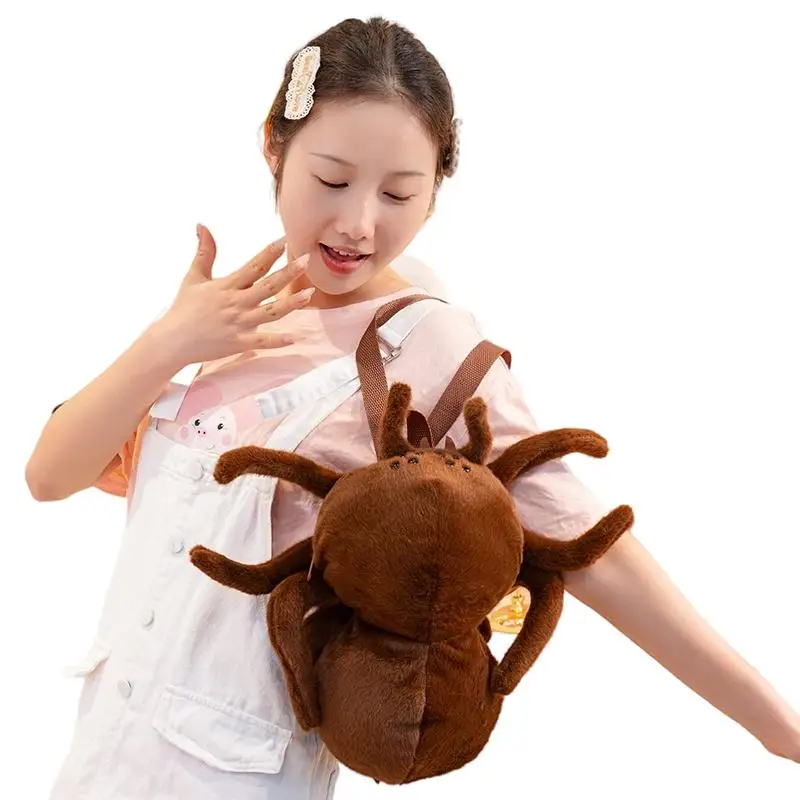 35x30cm Simulation Plush Spider Backpack Brown Insect Animal Double Shoulder Bag Wallet Plushie Gift
35x30cm Simulation Plush Spider Backpack Brown Insect Animal Double Shoulder Bag Wallet Plushie Gift