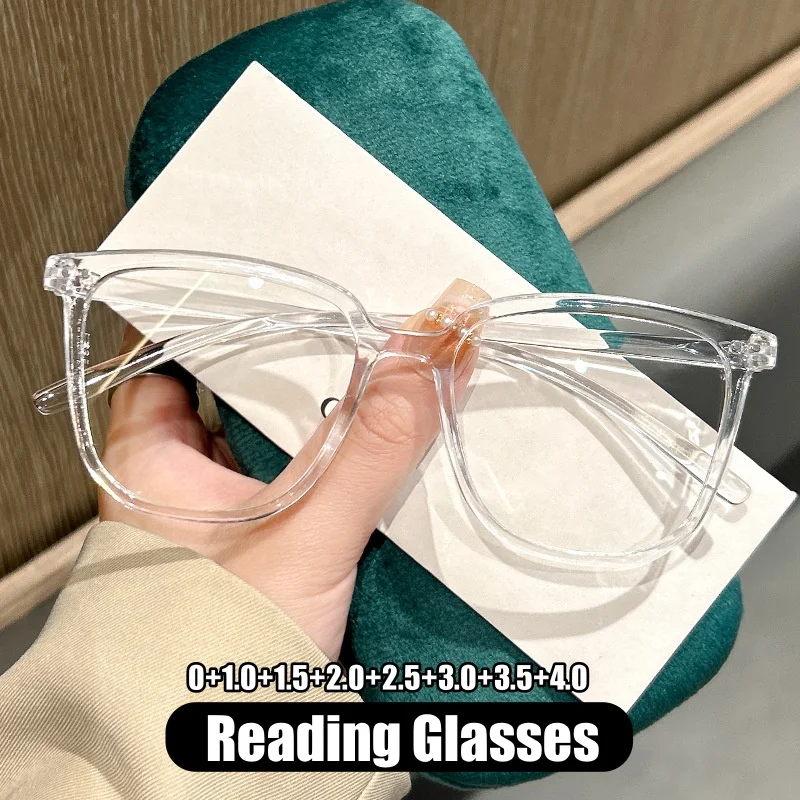 Women's Oversized Reading Glasses Blue Light Blocking Presbyopia for Ladies Men Fashion Style Large Frame Far Sight Eyewear
Women's Oversized Reading Glasses Blue Light Blocking Presbyopia for Ladies Men Fashion Style Large Frame Far Sight Eyewear