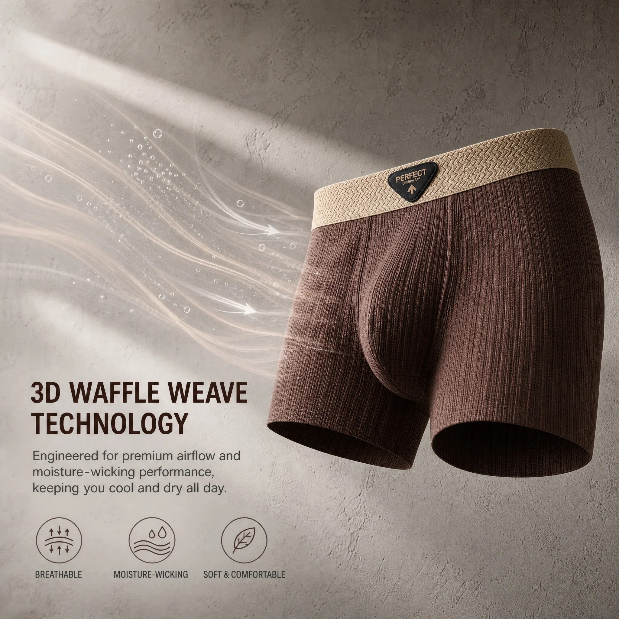 Luxury Minimal Woven Texture Mens Cotton Underwear Natural Soft Anti-irritation Breathable Crotch Stretch Boxer Briefs
Luxury Minimal Woven Texture Mens Cotton Underwear Natural Soft Anti-irritation Breathable Crotch Stretch Boxer Briefs