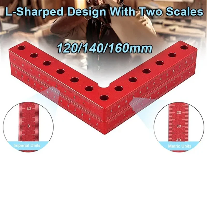 90 Degree Positioning Ruler Woodworking Right Angle Clamps Plywood clamps Aluminum Alloy Right Angle Ruler Fixing Clamps
90 Degree Positioning Ruler Woodworking Right Angle Clamps Plywood clamps Aluminum Alloy Right Angle Ruler Fixing Clamps