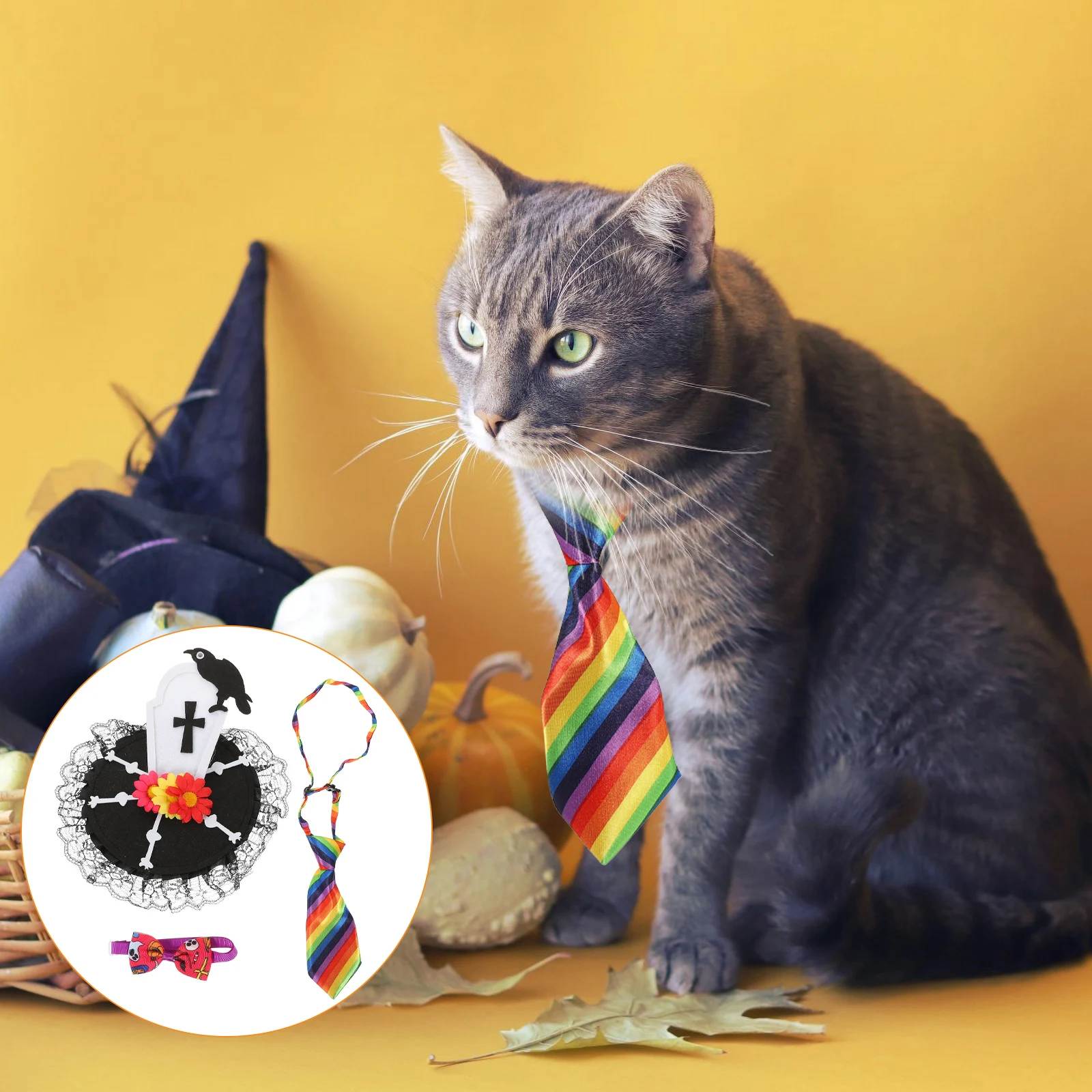 Pet Jewelry Collar Set Halloween Themed Cat Accessories Dog Decorative Kitten Bow Tie Bowties Outfits 
Pet Jewelry Collar Set Halloween Themed Cat Accessories Dog Decorative Kitten Bow Tie Bowties Outfits