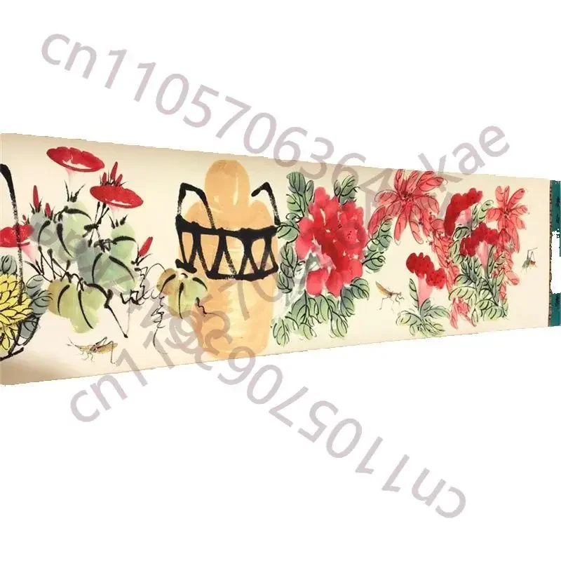 Qi Baishi's Flower (Longevity) Painting,Traditional Chinese Long Scroll Painting Artwork for Home Decor
Qi Baishi's Flower (Longevity) Painting,Traditional Chinese Long Scroll Painting Artwork for Home Decor