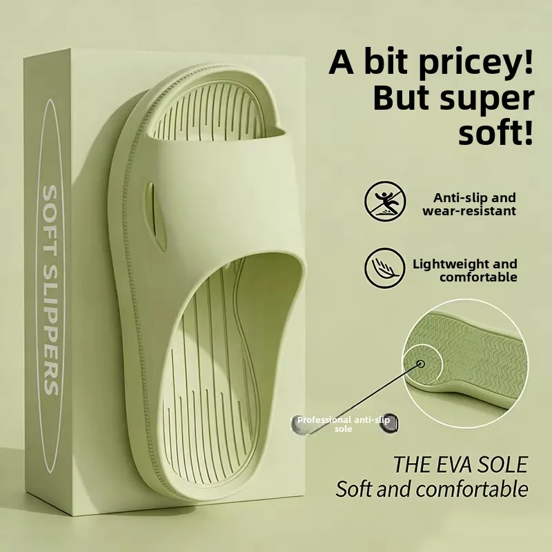 Slip-On Home Slippers Women's Men's Anti-Slip Bathroom Bathing Summer High-End Sensation Indoor Wear Comfortable EVA Slippers
Slip-On Home Slippers Women's Men's Anti-Slip Bathroom Bathing Summer High-End Sensation Indoor Wear Comfortable EVA Slippers