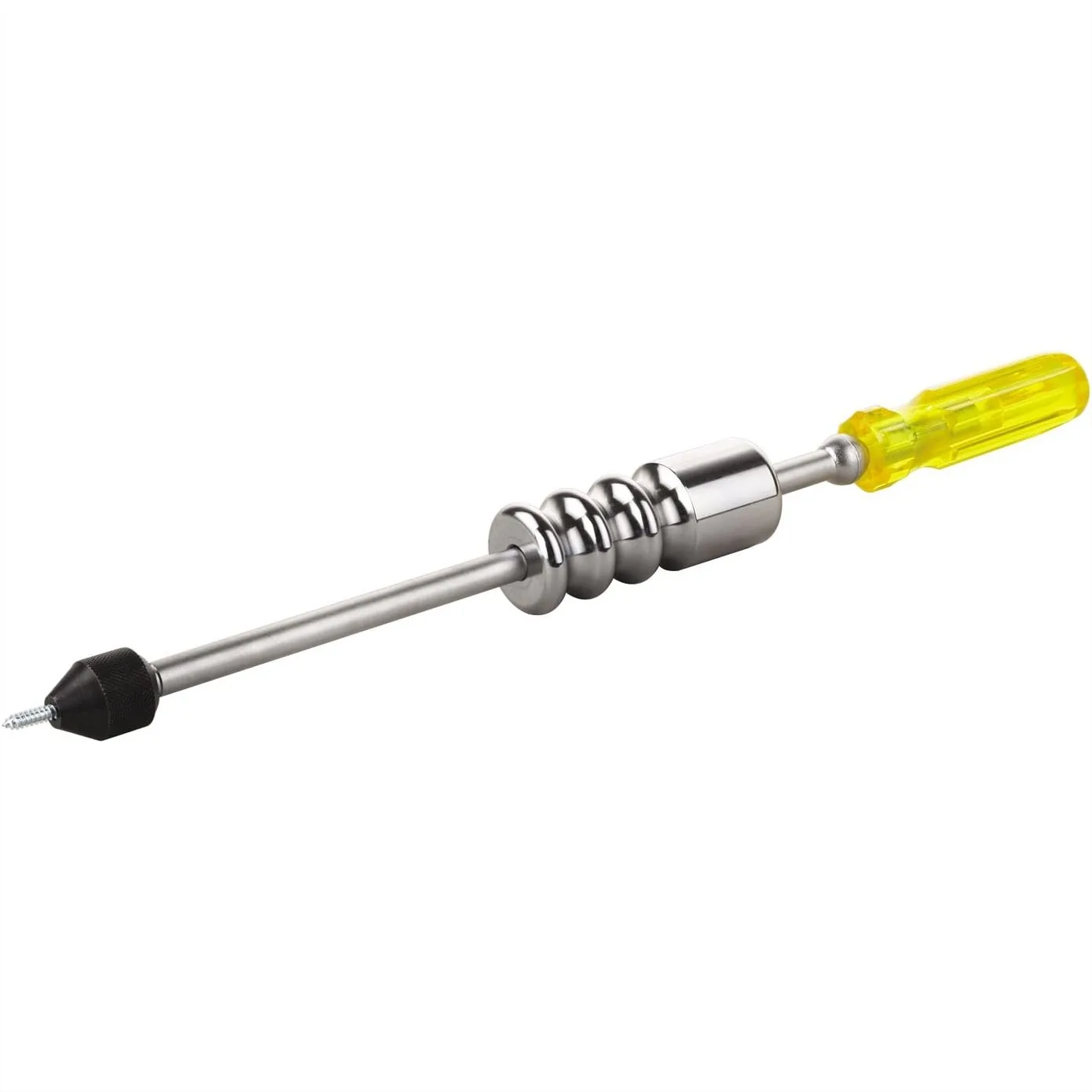 Body Dent Puller Slide Hammer for Auto Sheetmetal Repair - 17" with Self-Tapping Screw and Pyralin Grip
Body Dent Puller Slide Hammer for Auto Sheetmetal Repair - 17" with Self-Tapping Screw and Pyralin Grip