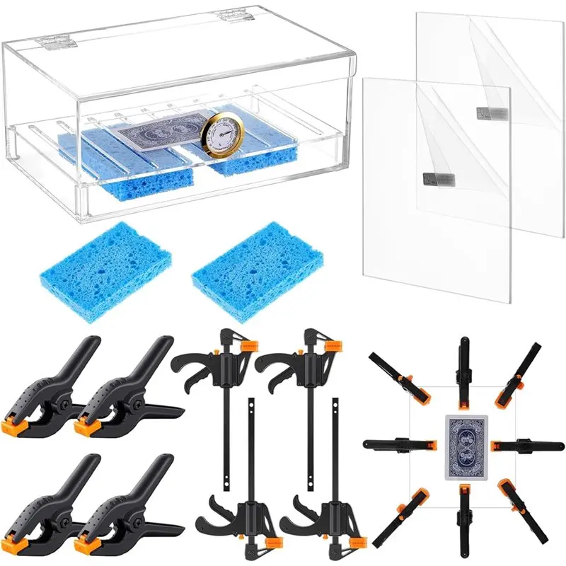 Набор для выравнивания карт ABGH, 11 предметов: коробка для хранения карт (1 шт.), 2 акриловые пластины, 4 зажима, 4 клипсы для инструментов для выпрямления карт.
Набор для выравнивания карт ABGH, 11 предметов: коробка для хранения карт (1 шт.), 2 акриловые пластины, 4 зажима, 4 клипсы для инструментов для выпрямления карт.