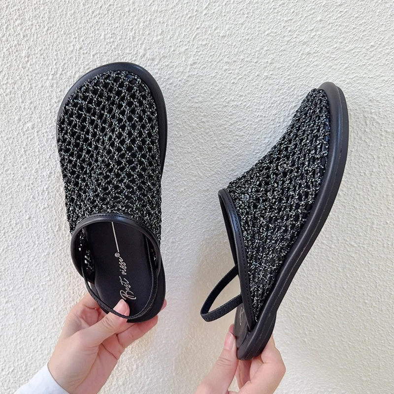 Mesh Women Mules Shoes Flats Slingback Designer Slippers Fashion Sandals Summer Woman 2025 New Slides Dress Chanclas De Mujer
Mesh Women Mules Shoes Flats Slingback Designer Slippers Fashion Sandals Summer Woman 2025 New Slides Dress Chanclas De Mujer