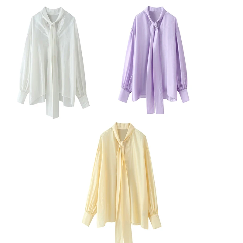 Summer Women's Casual Shirts Tops 2026 New Fashionable Long Sleeved Bow Tie Blouses Top Elegant Women's Clothing
Summer Women's Casual Shirts Tops 2026 New Fashionable Long Sleeved Bow Tie Blouses Top Elegant Women's Clothing