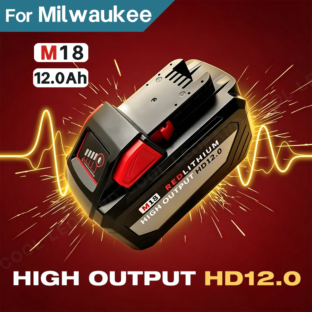 18V 12.0Ah 8.0Ah Li-ion Battery for Milwaukee M18 Power Tool High Capacity Replacement for M18B5 48-11-1850 48-11-1860 with BMS
18V 12.0Ah 8.0Ah Li-ion Battery for Milwaukee M18 Power Tool High Capacity Replacement for M18B5 48-11-1850 48-11-1860 with BMS