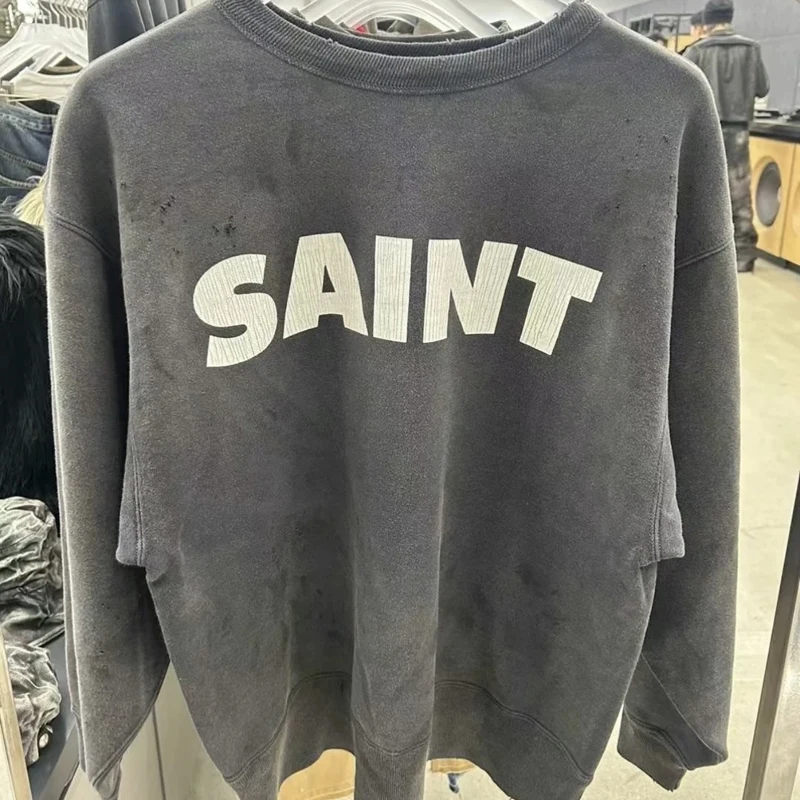 High Street Популярный пуловер SAINT с круглым вырезом Washed Do Old Высококачественная толстовка с буквенным принтом для мужчин и женщин в одном стиле
High Street Популярный пуловер SAINT с круглым вырезом Washed Do Old Высококачественная толстовка с буквенным принтом для мужчин и женщин в одном стиле