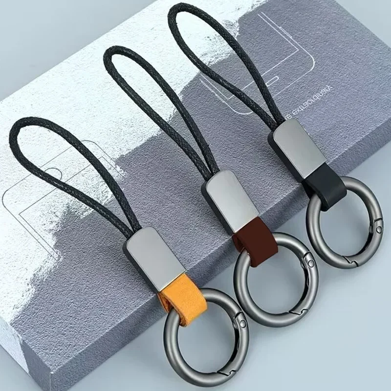 Genuine Leather Keychains Simple Lanyard Keyring Men Women Car Key Holder Key Cover Auto Keyring Accessories Gifts
Genuine Leather Keychains Simple Lanyard Keyring Men Women Car Key Holder Key Cover Auto Keyring Accessories Gifts