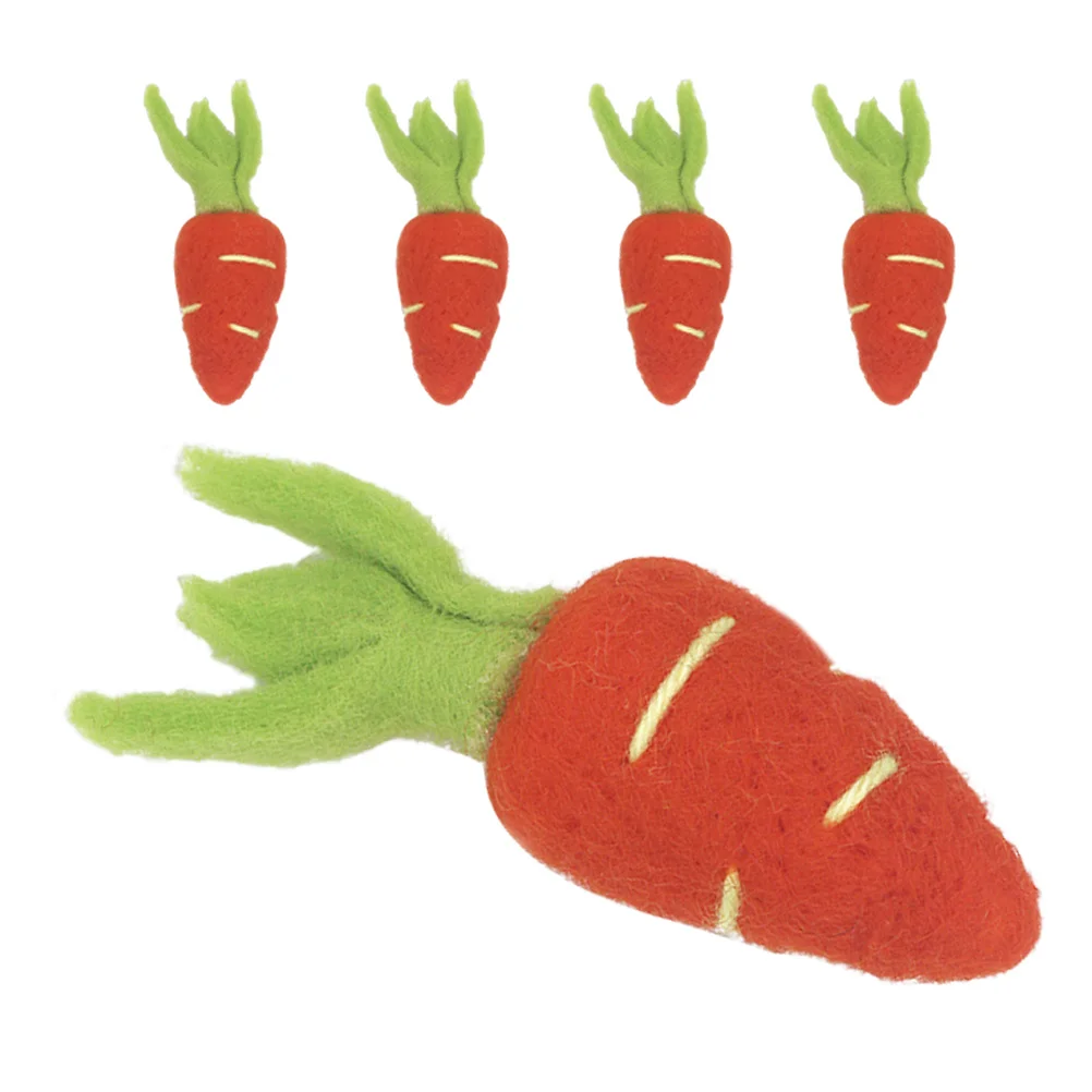 5Pcs Wool Felt Carrot Easter Decorations Lifelike 3D Design Realistic Artificial Vegetable for DIY Brooch Hat Clothing Accessory
5Pcs Wool Felt Carrot Easter Decorations Lifelike 3D Design Realistic Artificial Vegetable for DIY Brooch Hat Clothing Accessory