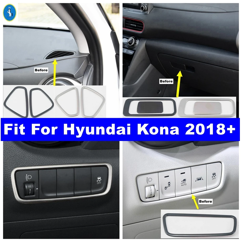 Car Glove Storage Box / Air Outlet Vent / Head Lights Switch Decor Cover Trim For Hyundai Kona 2018 - 2023 Interior Accessories
Car Glove Storage Box / Air Outlet Vent / Head Lights Switch Decor Cover Trim For Hyundai Kona 2018 - 2023 Interior Accessories