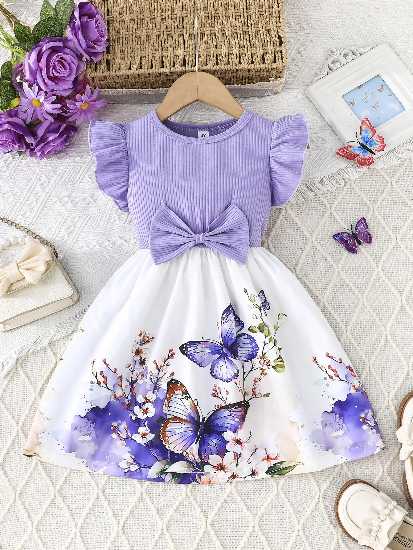 2025 New Arrival Girls Sleeveless Ruffles Bow Print Butterfly Blue Cute Holiday Night Party Princess Girls Dress Custume 2-7T
2025 New Arrival Girls Sleeveless Ruffles Bow Print Butterfly Blue Cute Holiday Night Party Princess Girls Dress Custume 2-7T