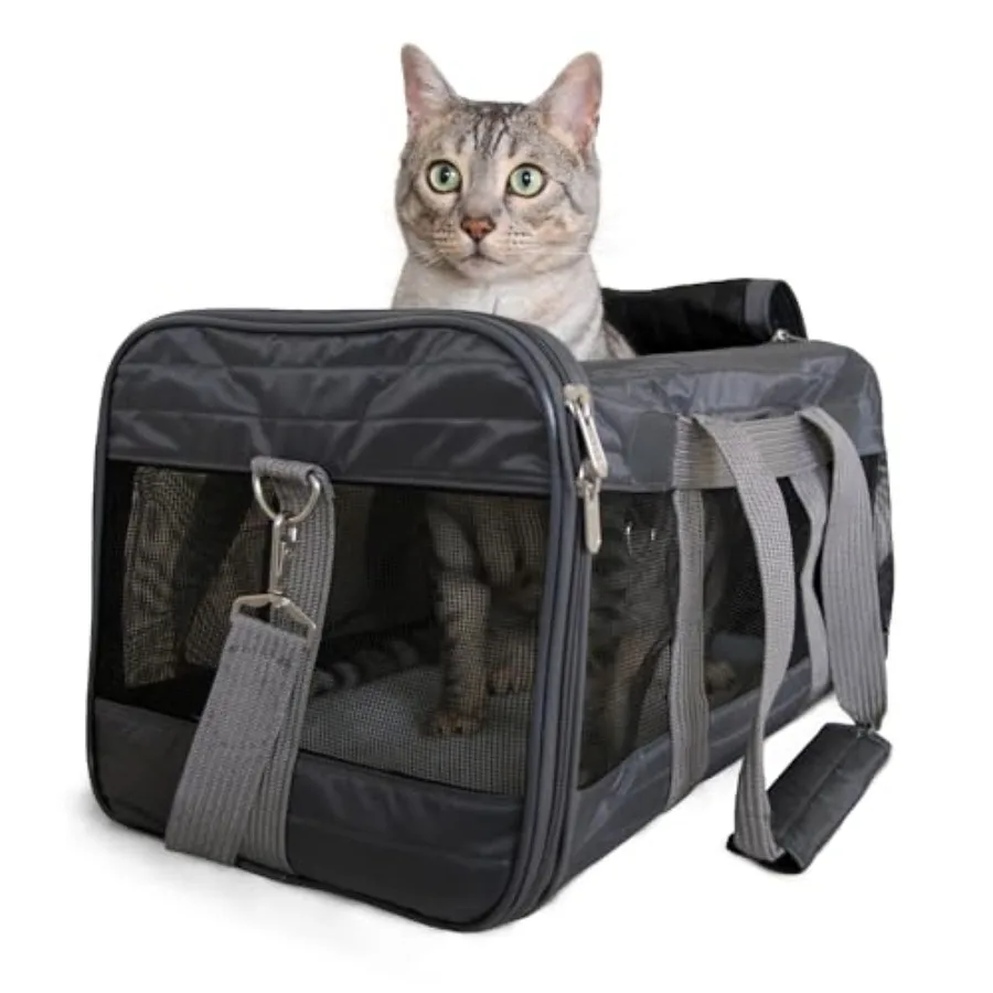 Pet Carrier Airline Approved with Spring Wire Frame - Cat Carrier and Dog Carriers for Airline Travel and Vet Visits Mesh Venti
Pet Carrier Airline Approved with Spring Wire Frame - Cat Carrier and Dog Carriers for Airline Travel and Vet Visits Mesh Venti