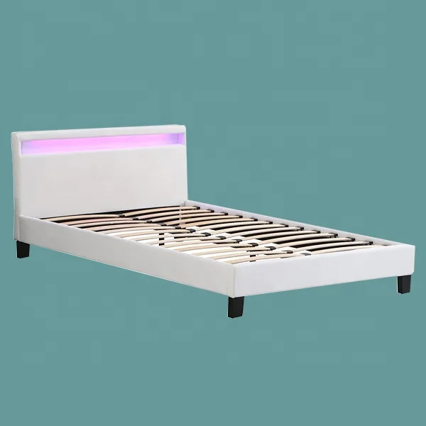 Latest Modern Design Bed Room Furniture Durable Frame Faux PU Leather UPHOLSTERED DOUBLE Bed with LED Light
Latest Modern Design Bed Room Furniture Durable Frame Faux PU Leather UPHOLSTERED DOUBLE Bed with LED Light