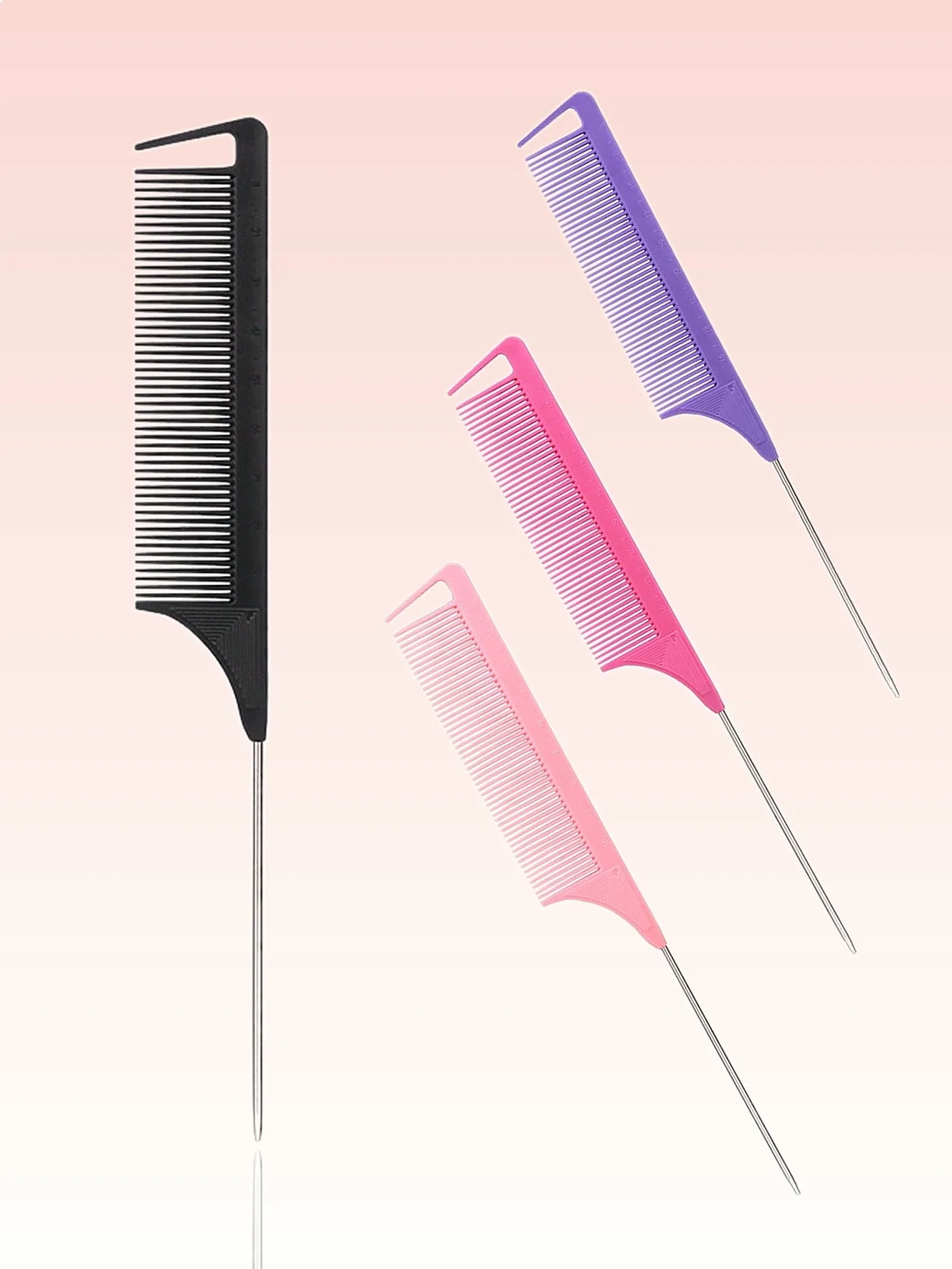 Stainless Steel Pointed Tail Comb for Real Hair Wigs Salon Styling Tool
Stainless Steel Pointed Tail Comb for Real Hair Wigs Salon Styling Tool