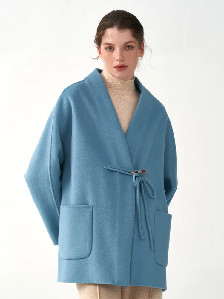 2023 Fashionable Autumn and Winter Women's Coat Short Pure Wool Woolen Coat Lapel Large Pocket Loose All-Matching Women's Wear
2023 Fashionable Autumn and Winter Women's Coat Short Pure Wool Woolen Coat Lapel Large Pocket Loose All-Matching Women's Wear