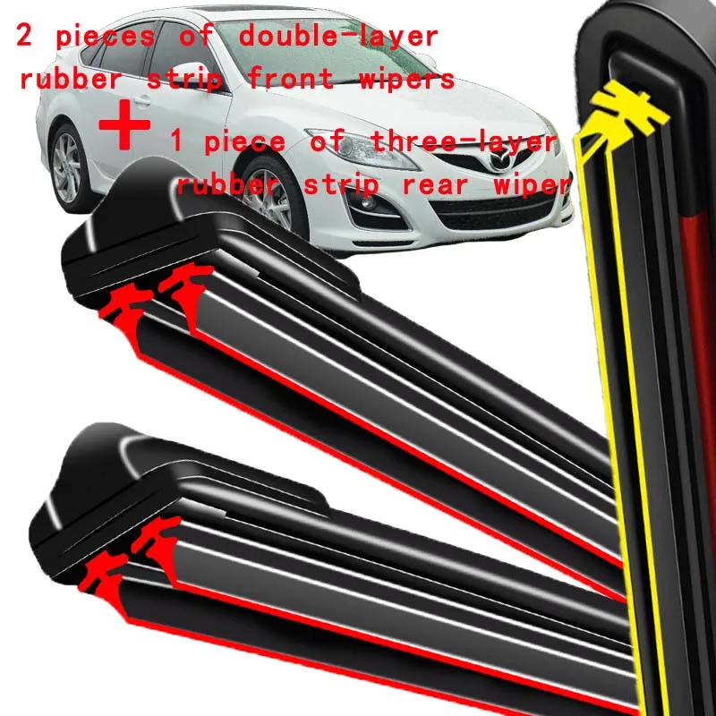 For Mazda 6 Wagon GH1 2007-2012 2008 2009 2010 Wiper Front & Rear Wiper Blades Windshield Windscreen Window Brushes 24"+16"+12" 
For Mazda 6 Wagon GH1 2007-2012 2008 2009 2010 Wiper Front & Rear Wiper Blades Windshield Windscreen Window Brushes 24"+16"+12"