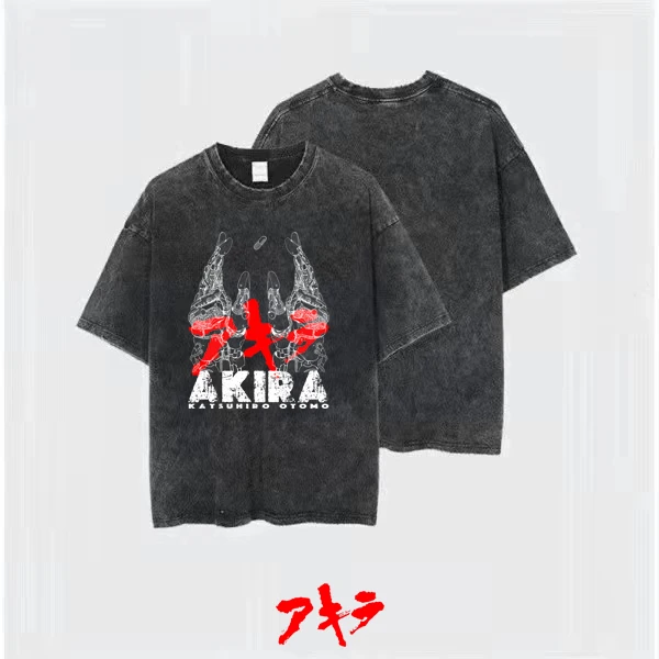 2025 Qijie Lane Studio's American-style Washed and Aged Akira Print Trendy High Street Short-sleeved T-shirts for Men and Women
2025 Qijie Lane Studio's American-style Washed and Aged Akira Print Trendy High Street Short-sleeved T-shirts for Men and Women