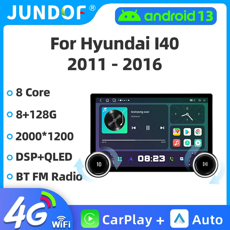 11.8" 2K Android Car Radio For Hyundai I40 2011-2016 Multimedia Video Player GPS Navigation 4G WIFI DSP Carplay Autoradio 2 Din
11.8" 2K Android Car Radio For Hyundai I40 2011-2016 Multimedia Video Player GPS Navigation 4G WIFI DSP Carplay Autoradio 2 Din