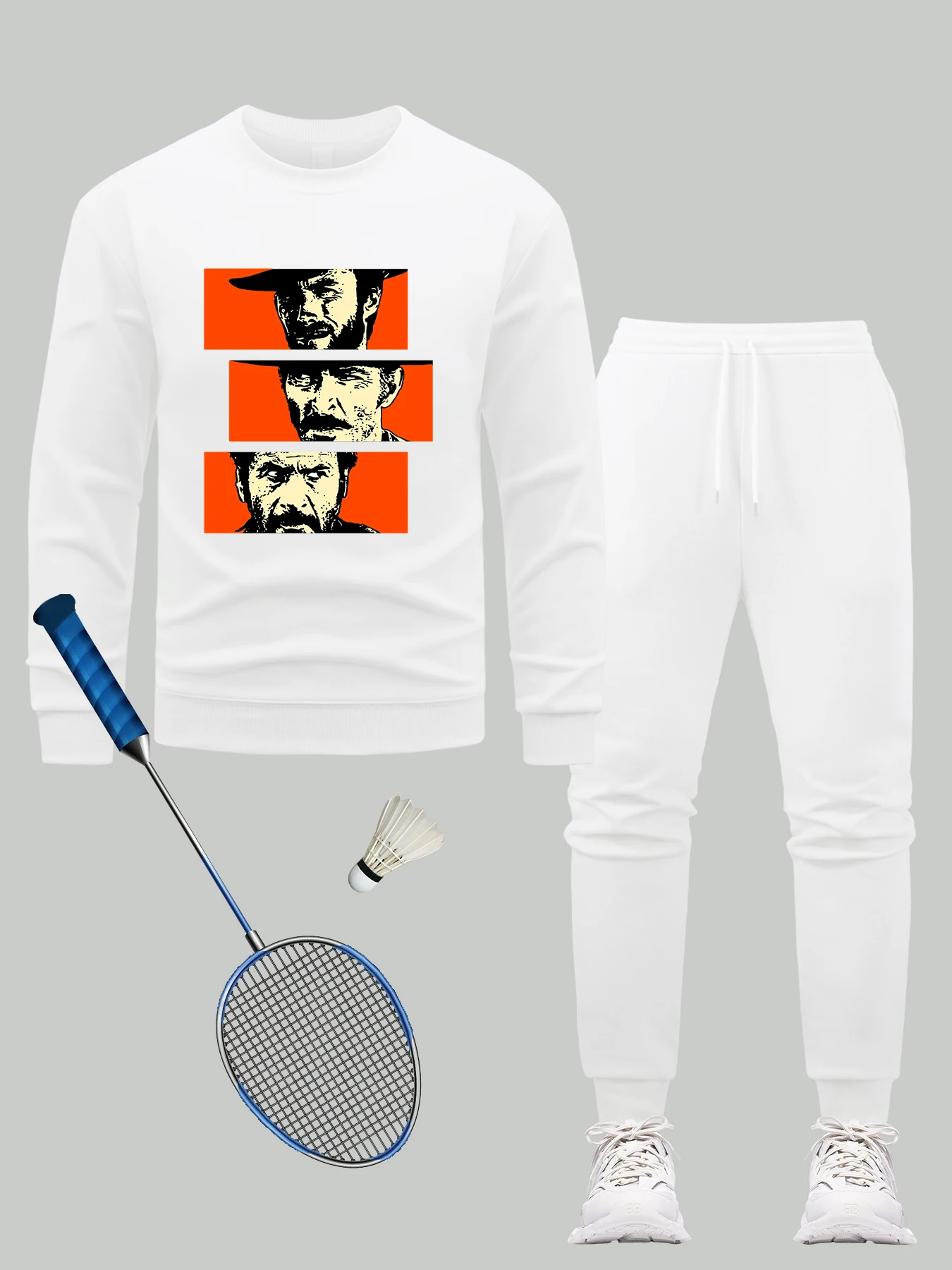 Комплект толстовок с принтом Wild Cowboy Escort, мужские пуловеры с круглым вырезом в стиле хип-хоп, уличные универсальные спортивные штаны, Лидер продаж, флисовая спортивная одежда 
Комплект толстовок с принтом Wild Cowboy Escort, мужские пуловеры с круглым вырезом в стиле хип-хоп, уличные универсальные спортивные штаны, Лидер продаж, флисовая спортивная одежда