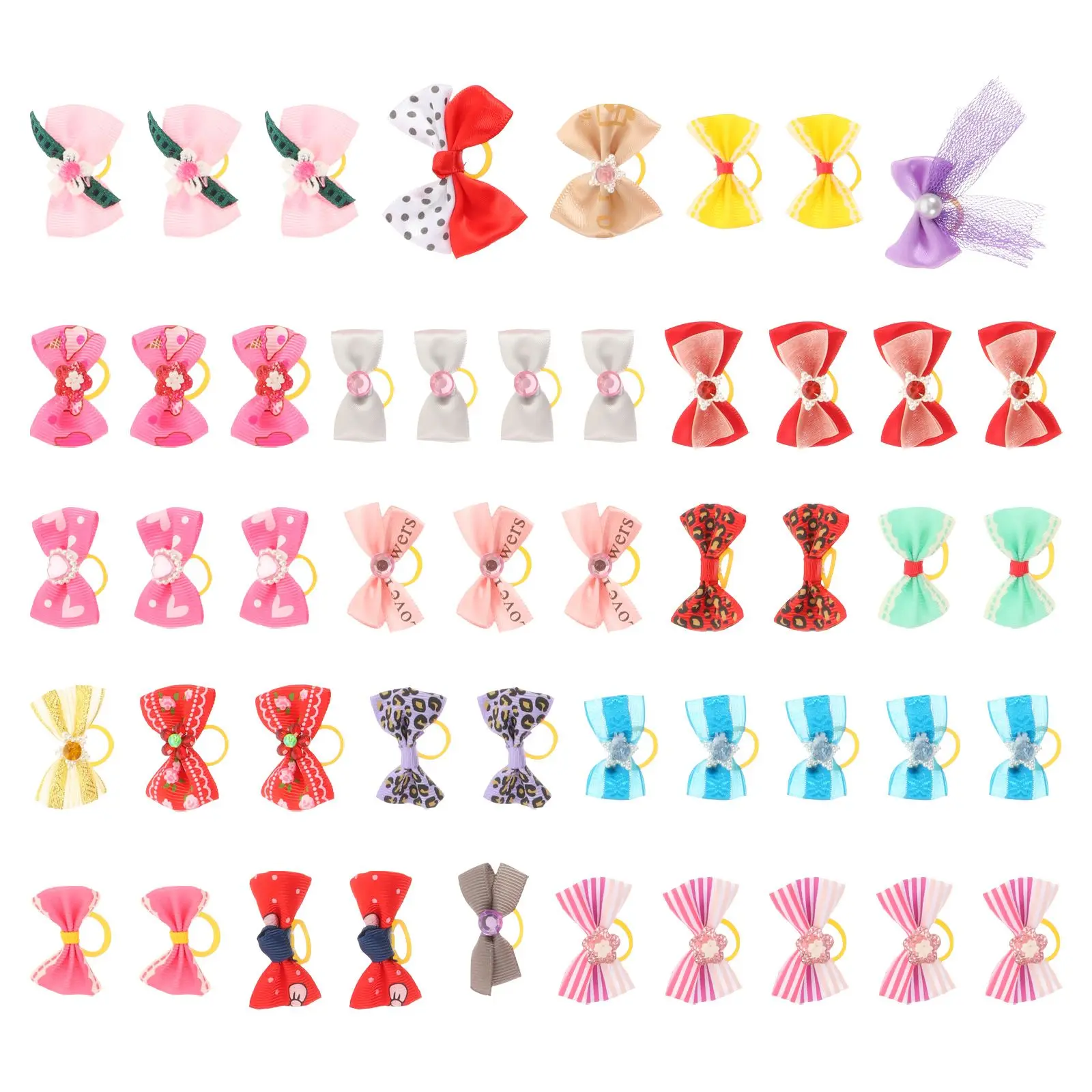 50 Pcs Hair Pet Accessory Tie Decorative Dog Bow Adorable Cat Bowknot Cloth Bowtie Pet Accessory Fashionable Occasions
50 Pcs Hair Pet Accessory Tie Decorative Dog Bow Adorable Cat Bowknot Cloth Bowtie Pet Accessory Fashionable Occasions