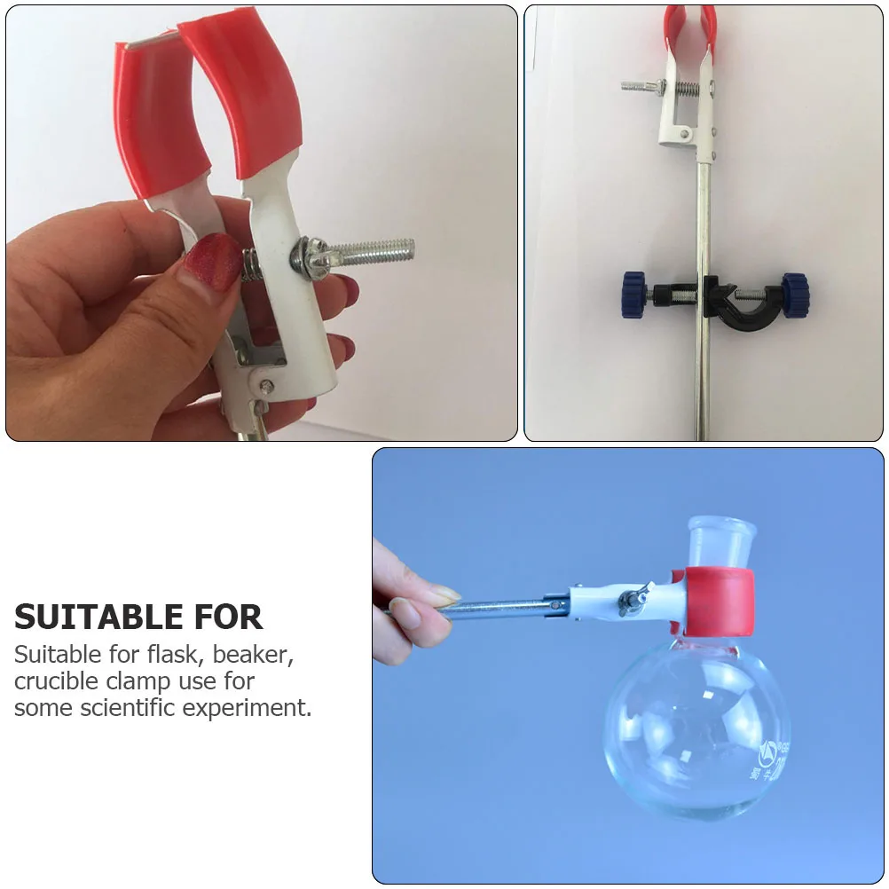 3pcs Flask Clamp Tube Bracket Universal Bottle Holder Beakers PVC Lab Stand Strong Acid Resistant for Schools
3pcs Flask Clamp Tube Bracket Universal Bottle Holder Beakers PVC Lab Stand Strong Acid Resistant for Schools