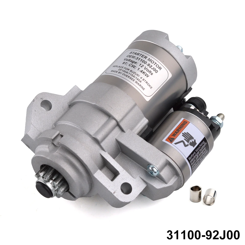 31100-92J00 Starting Motor For SUZUKI DF100 DF115 DF140 Outboard Engine Boat Motor
31100-92J00 Starting Motor For SUZUKI DF100 DF115 DF140 Outboard Engine Boat Motor