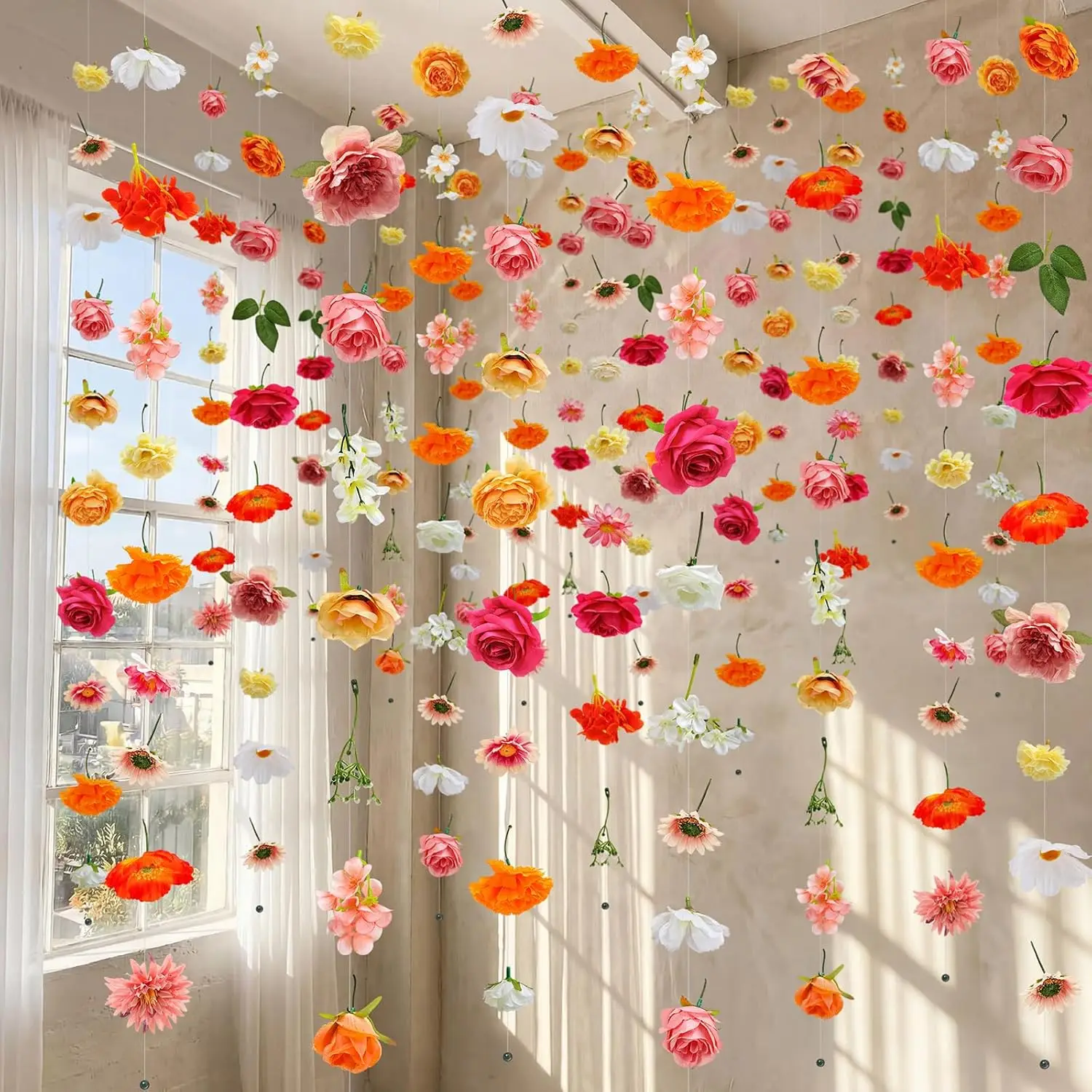 6 Pcs 35.4 ft Flower Garlands Artificial Wildflower Vines Floral Hanging Backdrop Fake Flower Garlands Faux Silk Wildflo
6 Pcs 35.4 ft Flower Garlands Artificial Wildflower Vines Floral Hanging Backdrop Fake Flower Garlands Faux Silk Wildflo