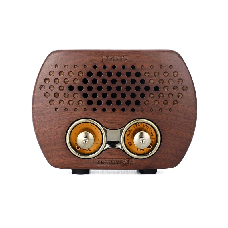 Retro Audio Music Player Wooden Speaker Wireless Mini Speaker Powerful Sound Portable Travel Battery Active Wooden Radio 8W R808
Retro Audio Music Player Wooden Speaker Wireless Mini Speaker Powerful Sound Portable Travel Battery Active Wooden Radio 8W R808