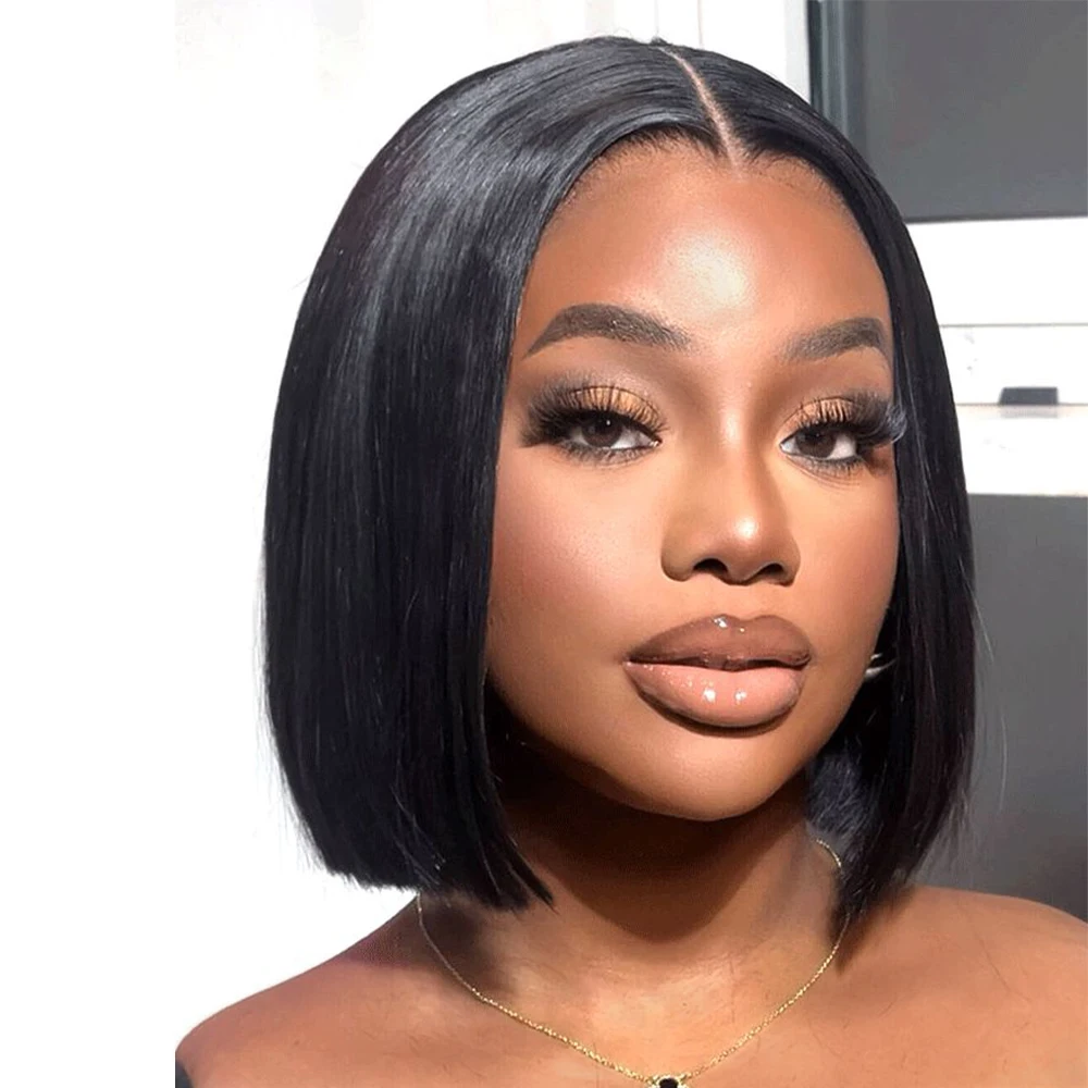 13x4 HD Lace Front Human Hair Wig Straight Short Bob Wigs Human Hair 14 inches Pre Plucked Glueless Bob wig for Black Women
13x4 HD Lace Front Human Hair Wig Straight Short Bob Wigs Human Hair 14 inches Pre Plucked Glueless Bob wig for Black Women