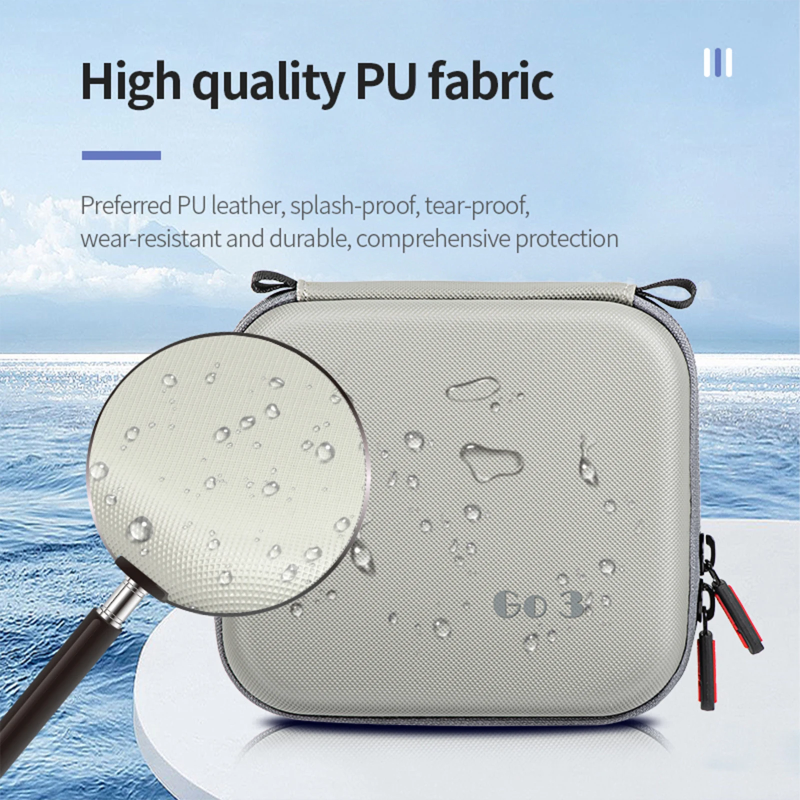 Portable Storage Bag for Insta360 GO 3S/3 Action Camera Protective Case EVA Shockproof Cover PU Handbag Box Camera Accessories
Portable Storage Bag for Insta360 GO 3S/3 Action Camera Protective Case EVA Shockproof Cover PU Handbag Box Camera Accessories